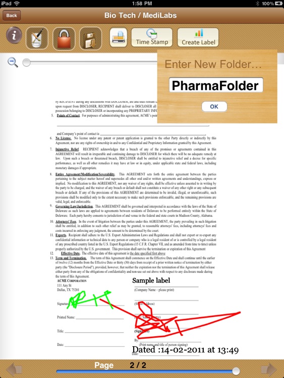 Sign Docs - Best Digital Signature & Business Document Manager App for iPad
