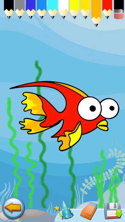 Ocean Puzzle - Coloring the Sea Fish Drawings - Games for Kids Lite screenshot-4