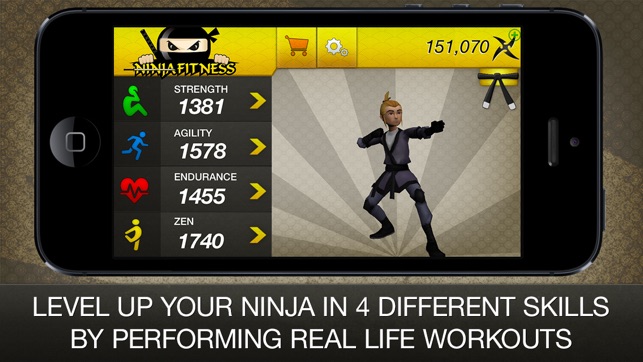 Ninja Fitness Free: Strength, Running, Y