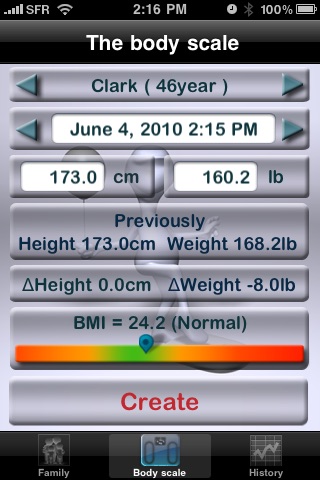 Fam Weight - Suivi du poids de la famille screenshot 3