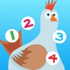 123 Farm counting game for children: Learn to count the numbers 1-10 with pets and animals of the barn