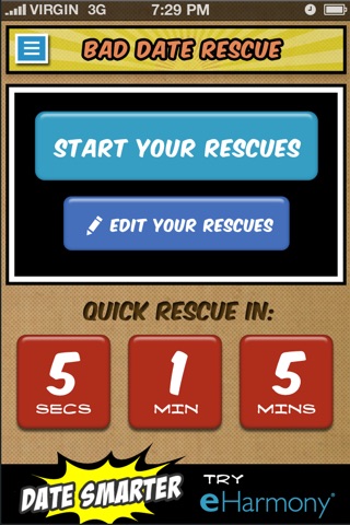 Bad Date Rescue screenshot 2