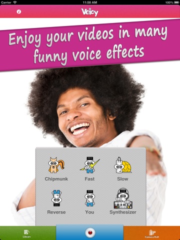 Voicy Video Booth HD Lite - Funny Chipmunk ( Helium ) Camera Voice Changer screenshot 2