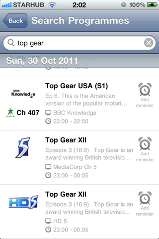 TVGuide@SG Pro screenshot 4