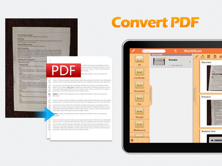 WorldScan HD - Scan Documents & Share PDF