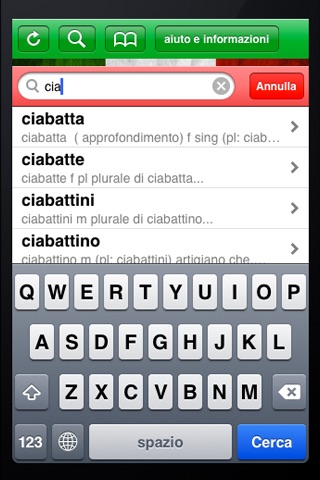 Vocabolario Italiano screenshot 4