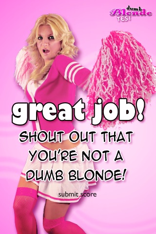 Dumb Blonde Test screenshot 4