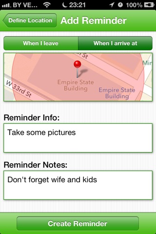 Radius Reminder screenshot 2
