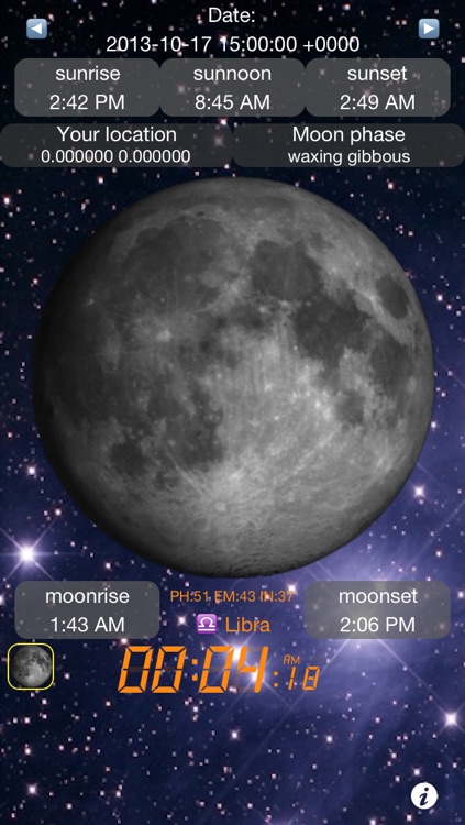 Moon Calendar Free - Sunrise/Sunset screenshot-3