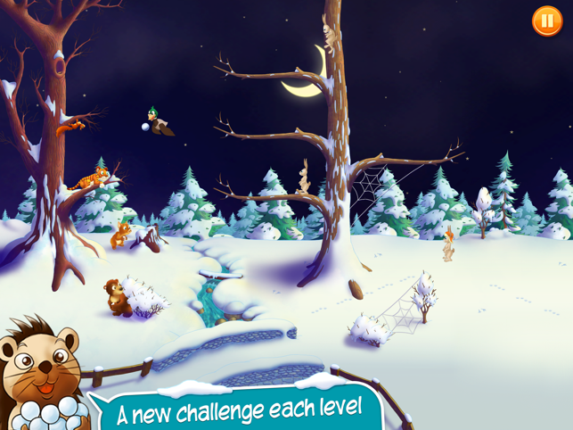 ‎Pato & Friends Snowball Fight HD Screenshot