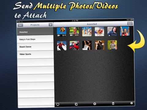 Video (& Photos) Email For iPad screenshot 2