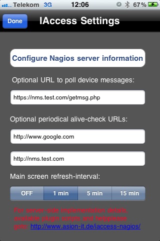 IAccess for Nagios screenshot 2
