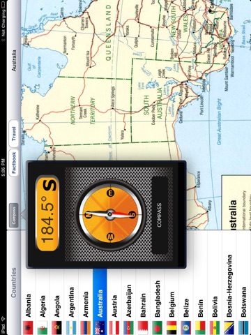 World Atlas (New) -with Factbook & Travel "for iPad" screenshot 3