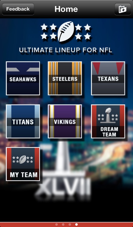 Ultimate Lineup for NFL