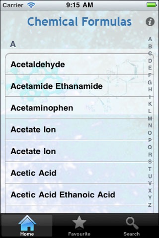 Chemical Formulas screenshot 2