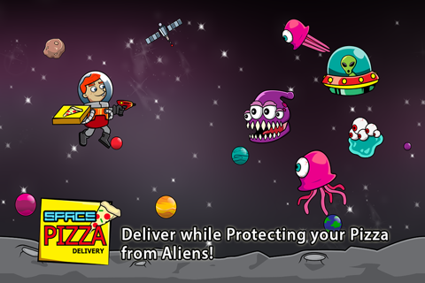 space Pizza Delivery Man Free : Lone Star nimble flight order screenshot 2