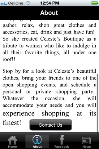 Celeste Boutique screenshot 2