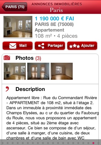 Annonces – Immobilières Paris : Achat,  vente et Location immobilier à Paris screenshot 4
