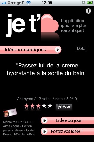 Je t'aime screenshot 3