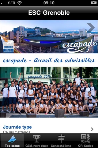 ESC Grenoble - application admissibles screenshot 3