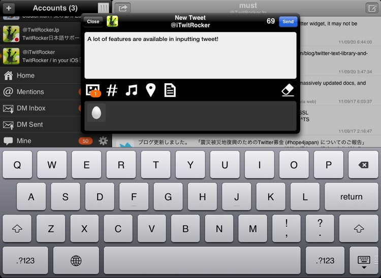 TwitRocker2 for iPad - twitter client for the next generation screenshot-3