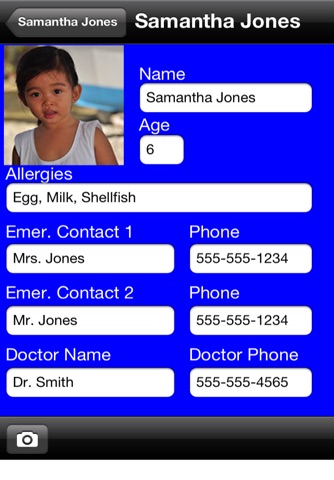 Food Allergy Emergency Contacts screenshot 3