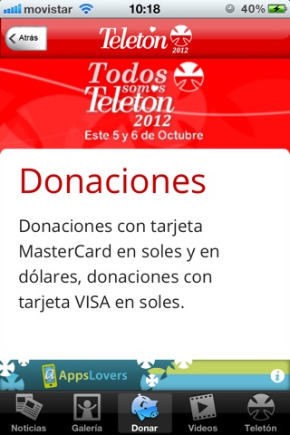 TeletonPeru screenshot 3