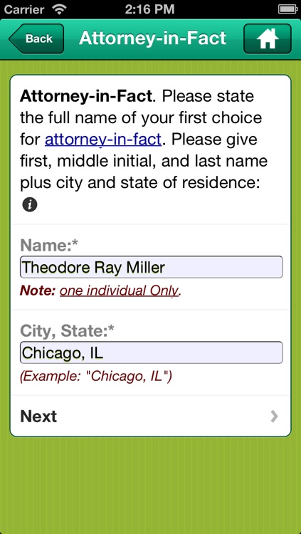 Power of Attorney