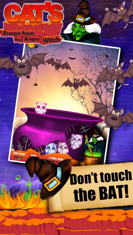 Cat's Escape from the Angry Witch ~ A Funny Interactive Free Game for the Hole Family screenshot-3