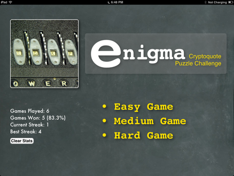 Enigma Cryptoquote Puzzle Challenge screenshot 2