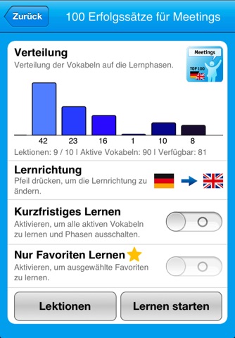 Vocabulary Trainer for iPad & iPhone screenshot 3