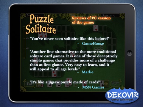 Puzzle Solitaire screenshot 4