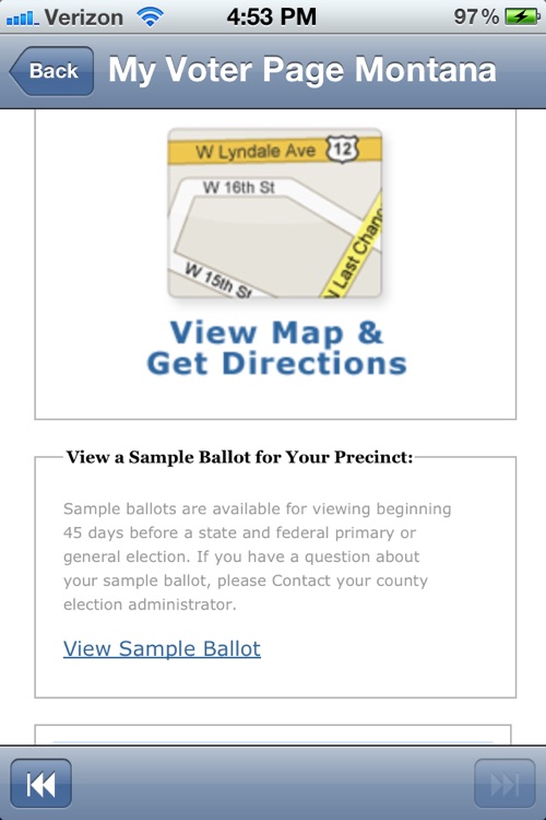 My Voter Page Montana