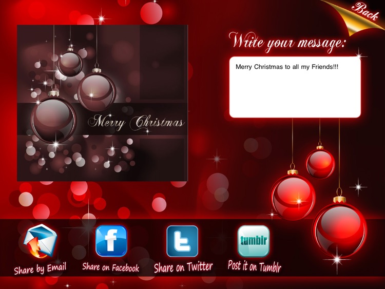 Christmas iCards HD LITE (for Greetings) screenshot-3