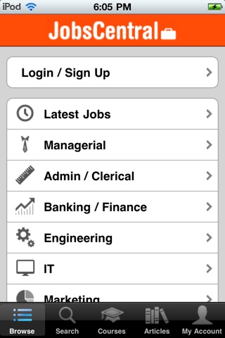 JobsCentral screenshot 2
