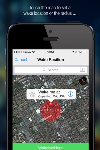 WakeMeHere Lite - Location Alarm with Style screenshot 3