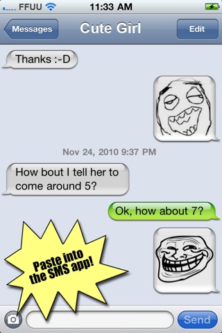 Rage Faces for SMS screenshot 3