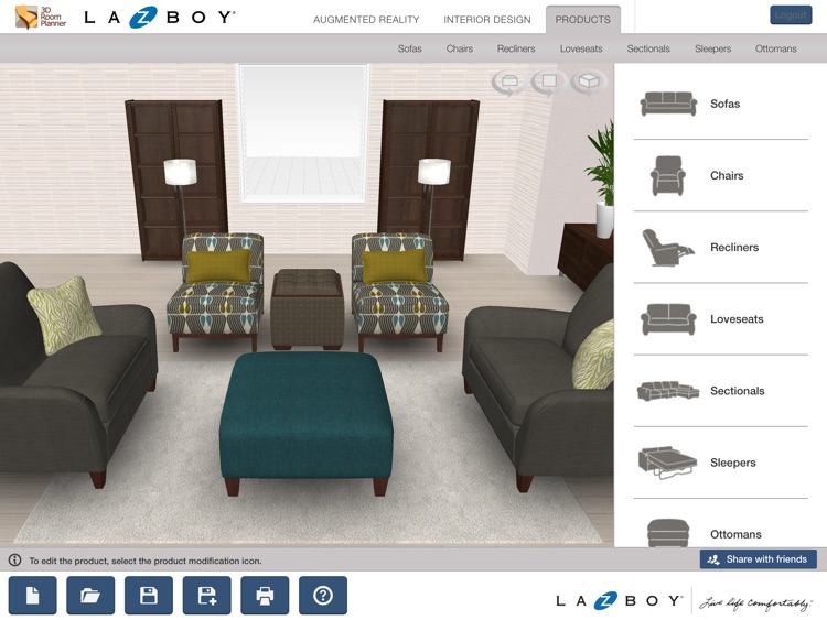 La-Z-Boy 3D Room Planner