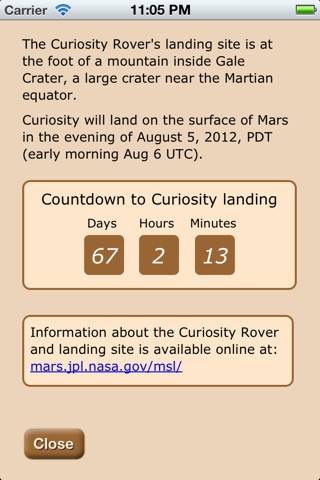 Mars Clock screenshot 2