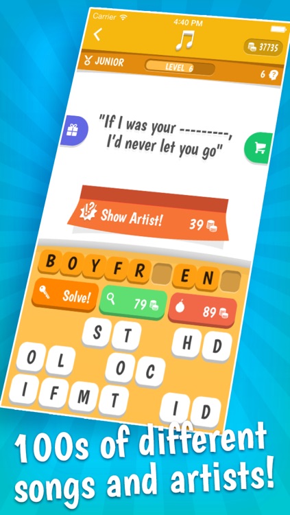 Song Quiz – The Free Lyric Guessing Game screenshot-3