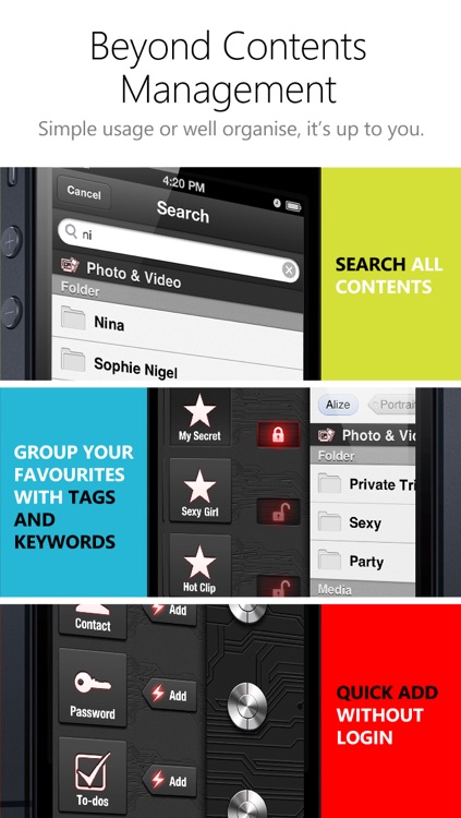 Pic Lock 3 Ultimate Free - Lock your Photo & Video, Note, Password, Contact, Message, Todos, Location, and Audio.