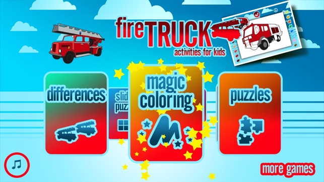 Fire Trucks Activities for Kids: Puzzles, Drawing and other (圖5)-速報App