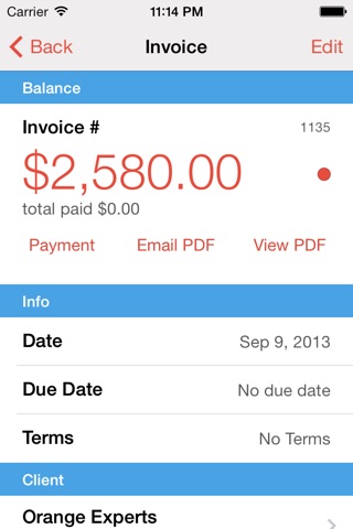 Expert Invoice - PDF invoice and estimate generation, time tracker with CSV export and backup screenshot 3