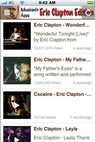 Musicinfo Apps - Eric Clapton Edition+ screenshot 3