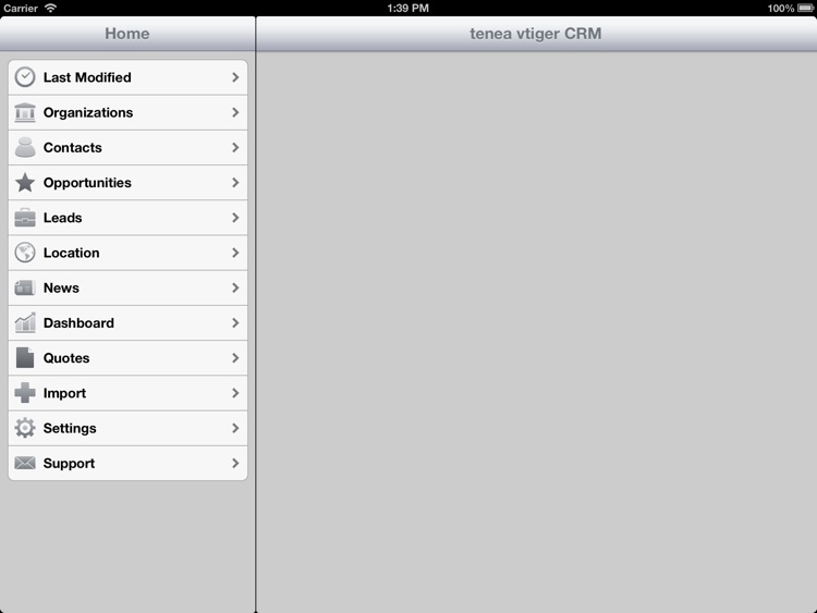 Tenea app for Vtiger CRM (iPad edition) screenshot-3