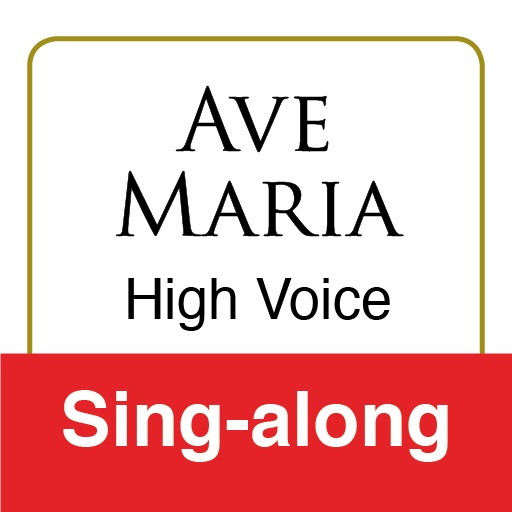 Ave Maria, Schubert (High Voice & Piano - Sing-Along)