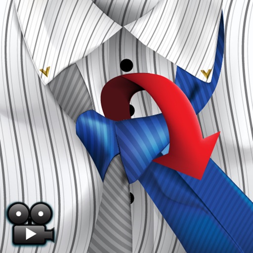 Tie knots in split color video icon