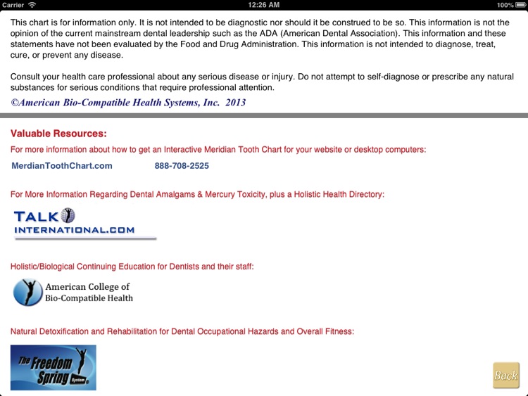 Meridian Tooth Chart - FDI screenshot-3