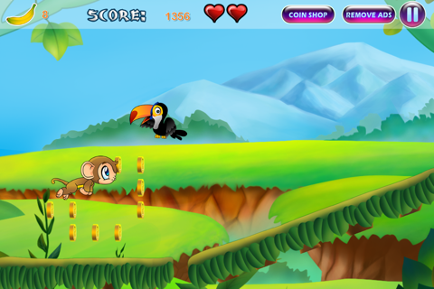 Brave Baby Monkey - Jungle Jump and Run Adventure screenshot 2