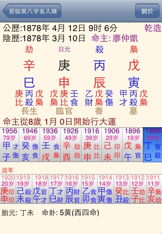 八字名人錄 screenshot 2